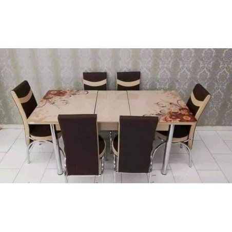 TABLE A MANGER 6 CHAISES